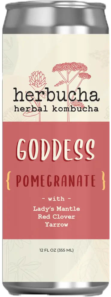 Herbucha Kombucha Goddess - Pomegranate Herbucha Kombucha Goddess - Pomegranate