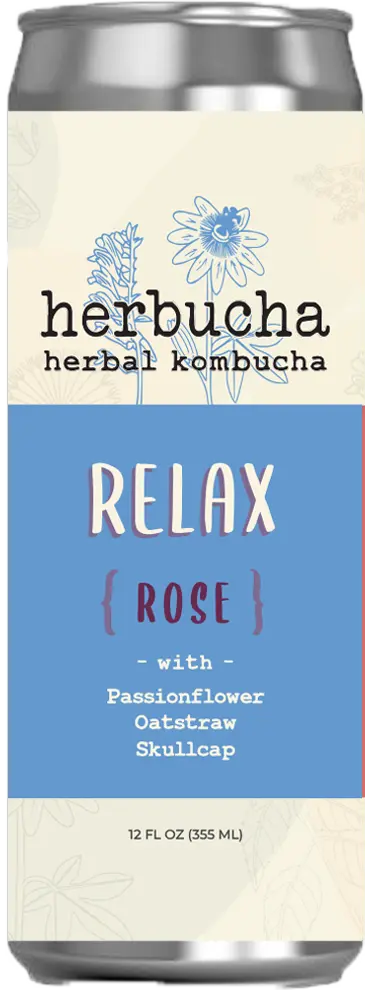 Herbucha Kombucha Relax - Rose Herbucha Kombucha Relax - Rose