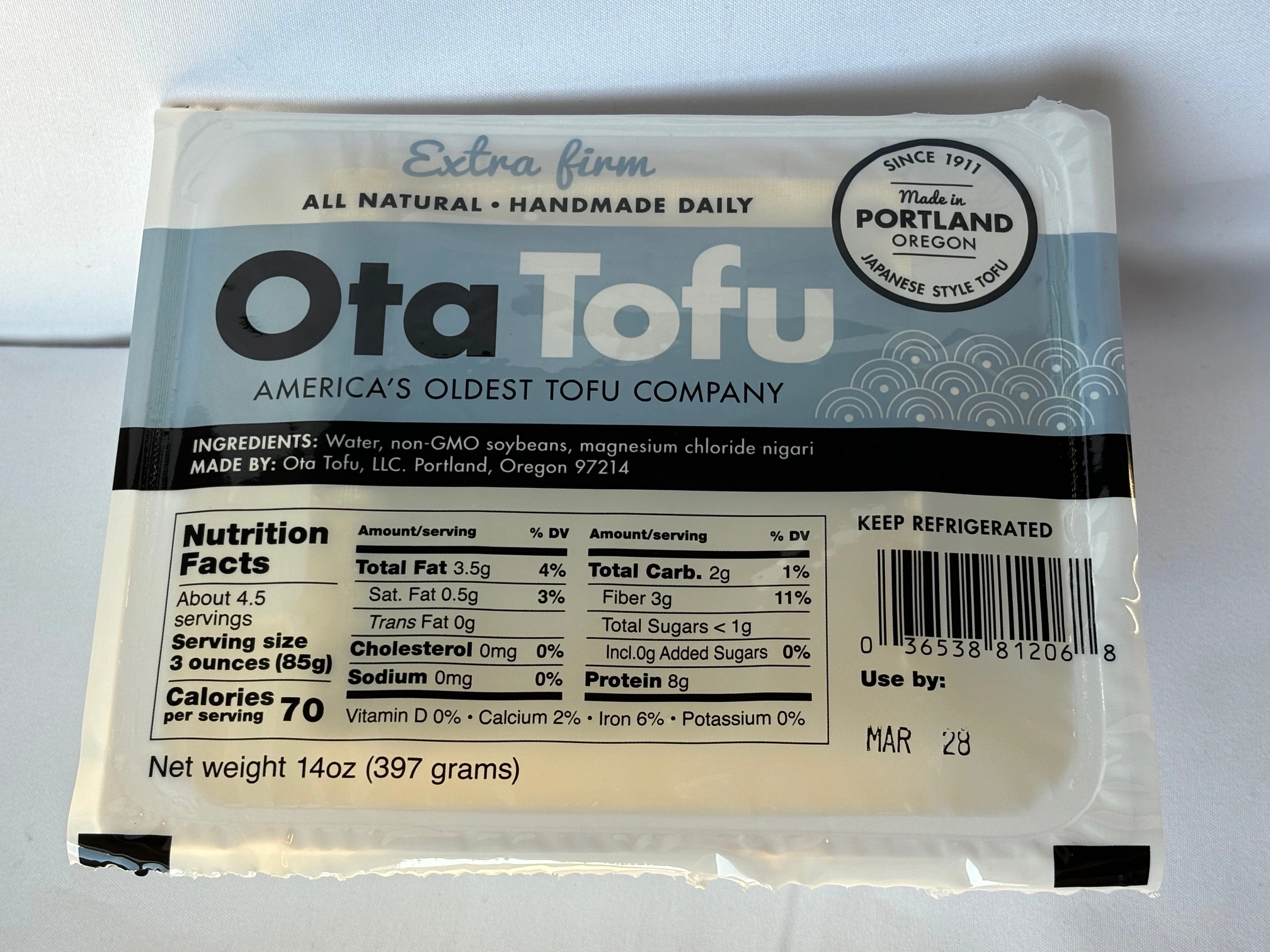 OTA TOFU - Extra Firm Tofu OTA TOFU - Extra Firm Tofu