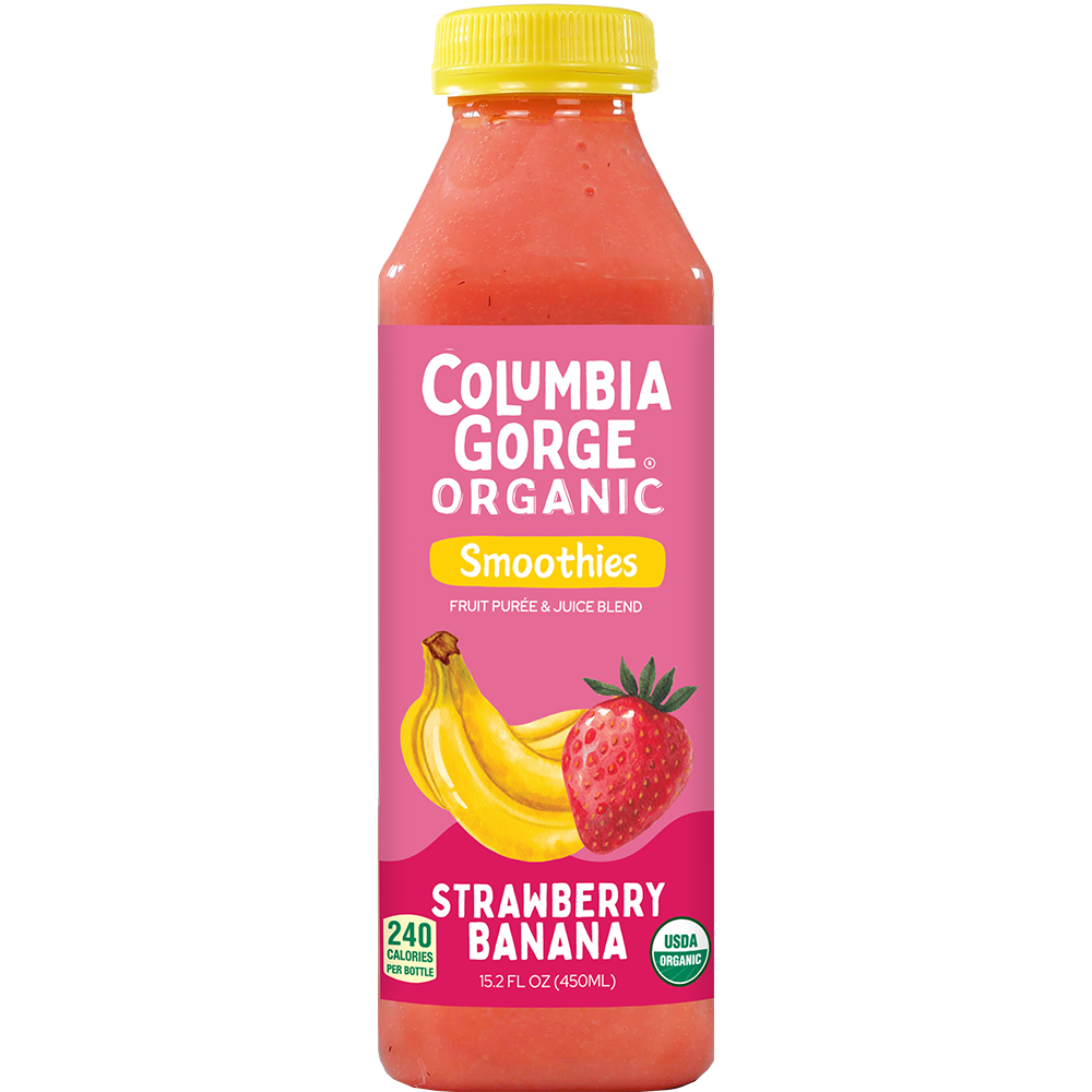 Columbia Gorge Organic Smoothie - Strawberry Banana Columbia Gorge Organic Smoothie - Strawberry Banana